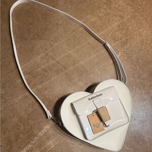 Dr. Martens White Leather Heart Purse